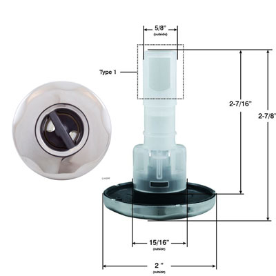 Форсунки Sundance Spas и Jacuzzi Pulsator Jet