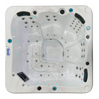 Бассейн спа в синем цвете Antarctic Spas Alpaca