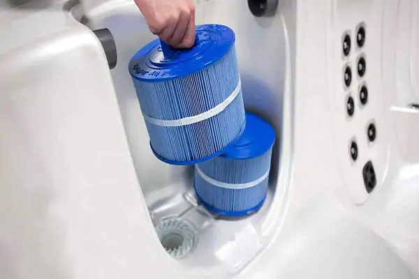 замена фильтра спа бассейна