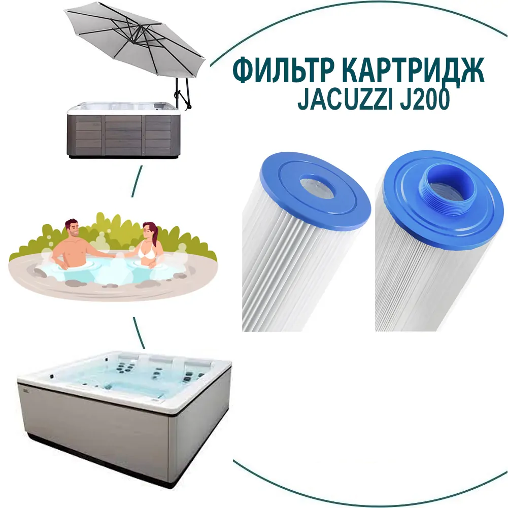 Картридж фильтр с резьбой Jacuzzi Premium J200 SC813, 8CH-102